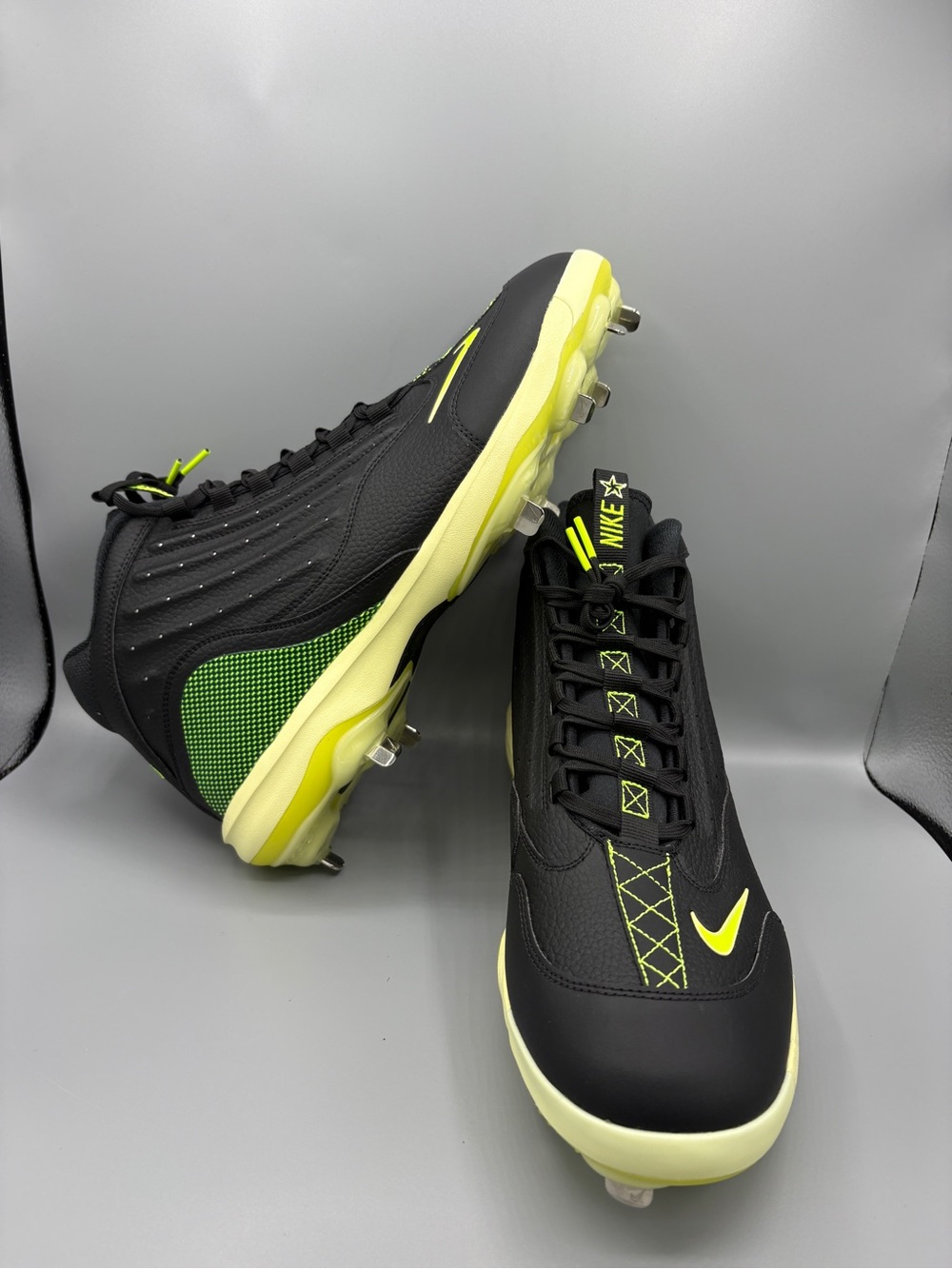 Nike Griffey 2 Metal Baseball Cleats Black Volt HF3840-001 Men Size 13 NWOB